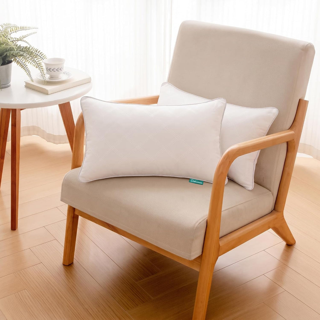 12x20 Lumbar Pillow Inserts, Soft Decorative Couch Cushion - Set of 2