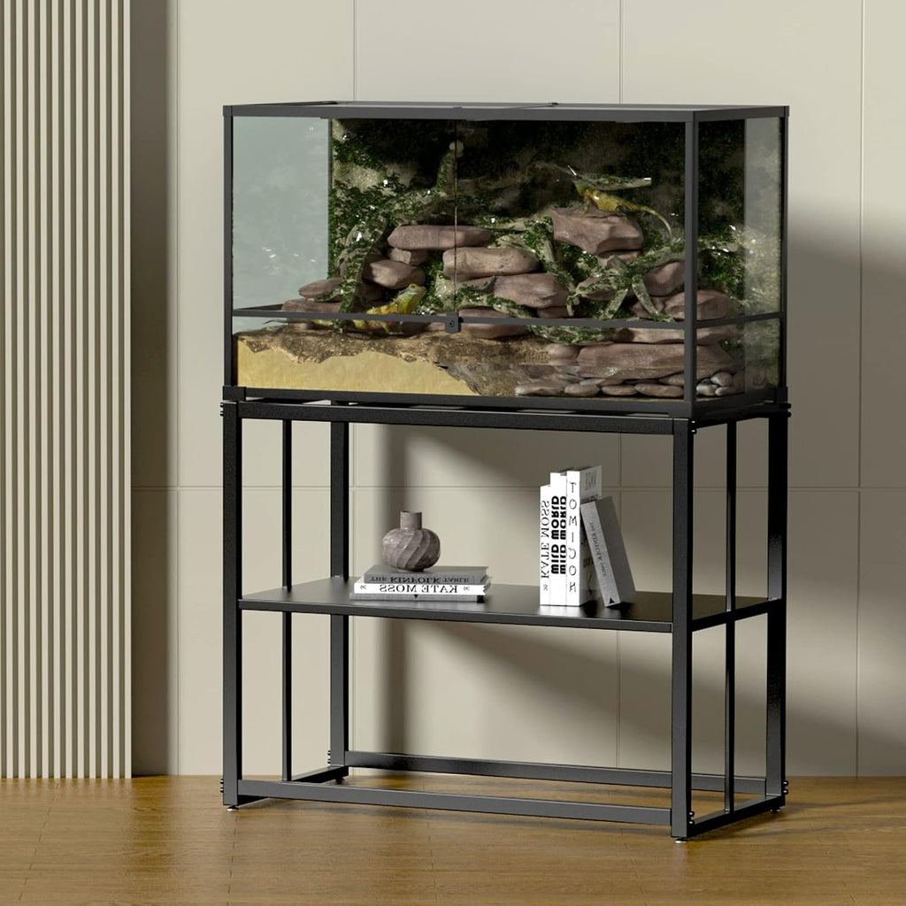 Fish Tank Stand Metal Aquarium Stand 40 Gallon Aquarium Turtle Tank 36.5" x 18.5" x 29.5"