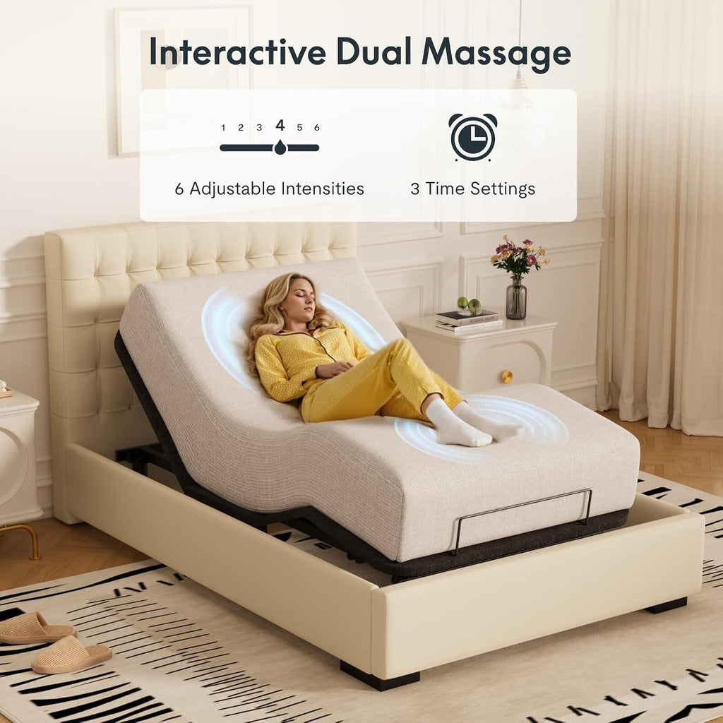 Adjustable Bed Bases, Massage, Zero Gravity & Memory Postions