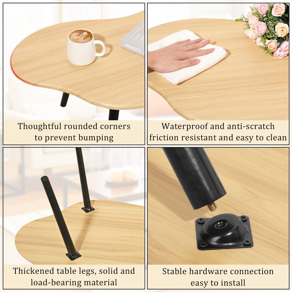 Small Coffee Table Cloud Coffee Table Modern Center Table Floor Table Walnut Irregular Coffee Tables Suitable Small