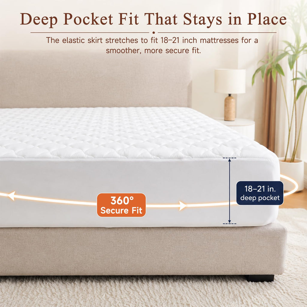 Heated Mattress Pad, Dual Control Bed Warmer, 10 Heat Settings