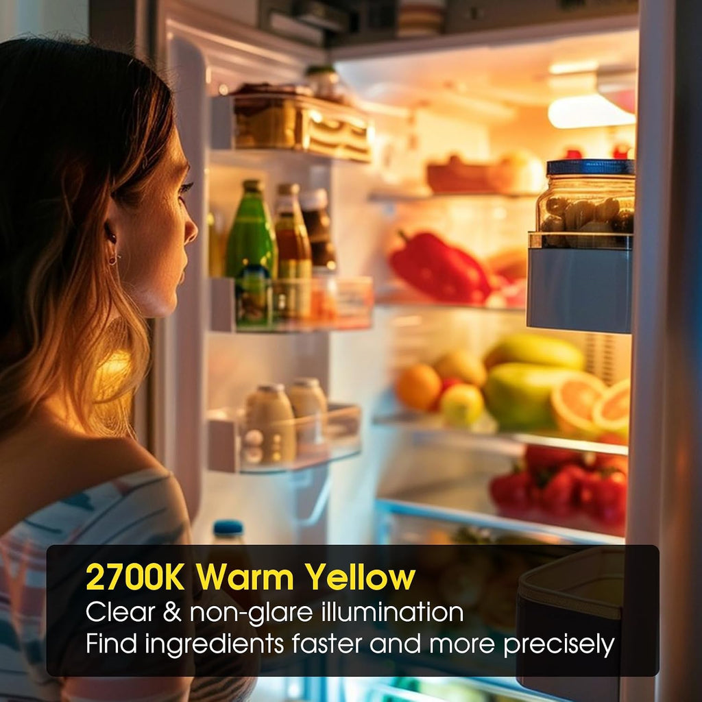 LED Refrigerator Light Bulb 2 Pack A15 2700K 40W Equivalent