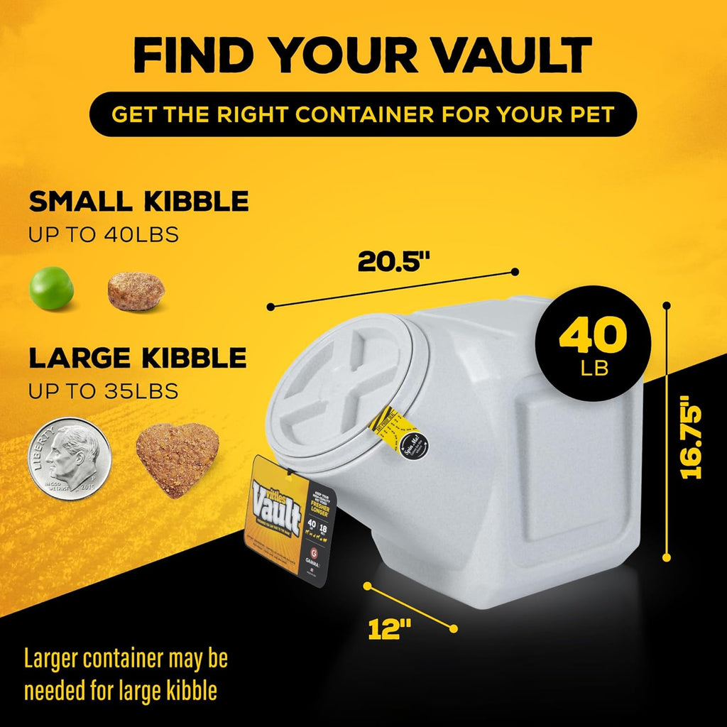 Vittles Vault Airtight Stackable Pet Food Storage Container, Up to 40lbs