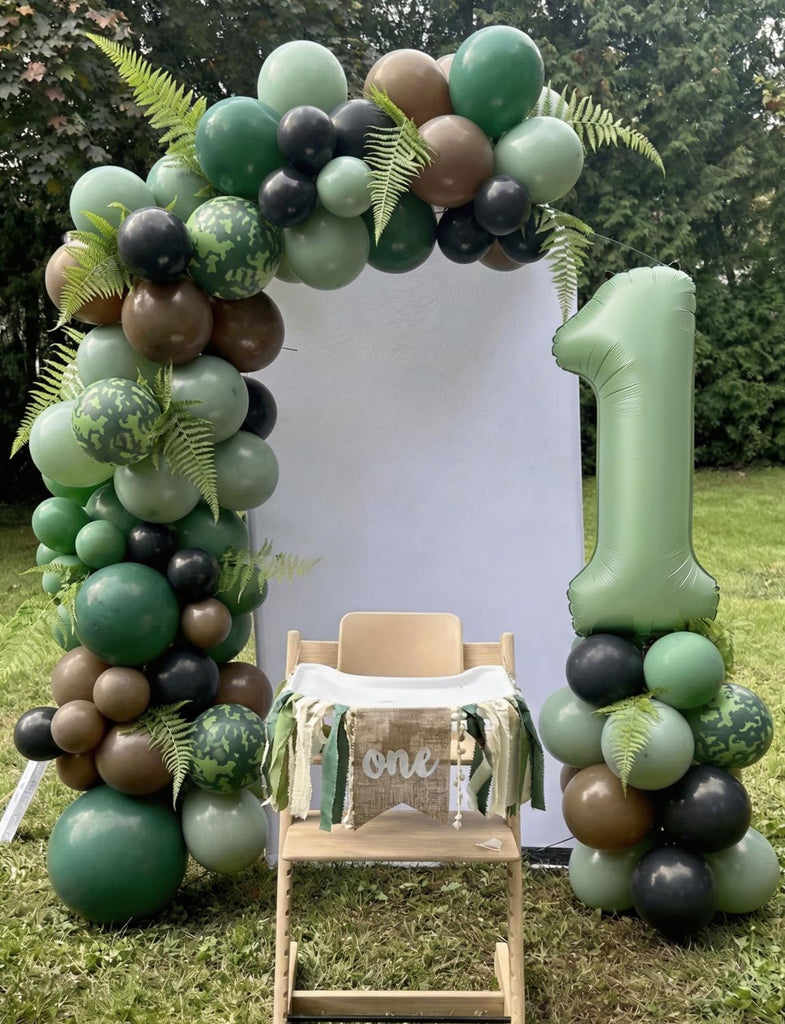 Dinosaur Birthday Party Decorations, 133Pcs Dinosaur Balloon Arch