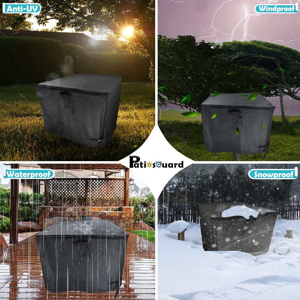 Gas Fire Pit Table Cover Square 30 x 30 x 25 Inch for 28-30 in Fire Tables