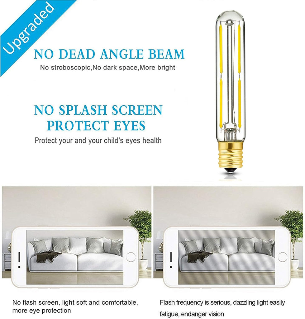 E17 LED Tubular Bulbs 4W Dimmable T6.5 Led Tube Bulbs 4000K Daylight