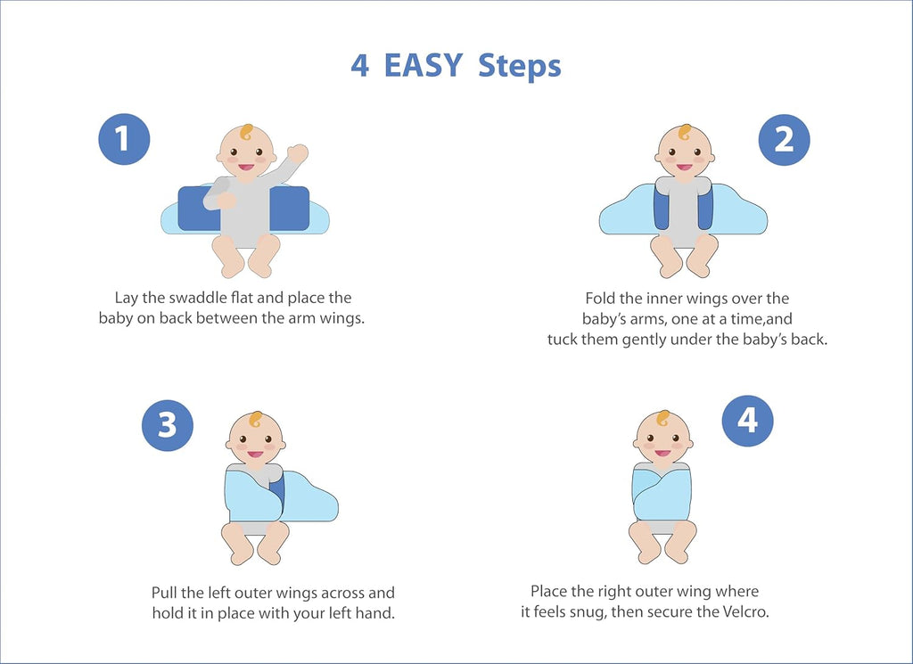 Baby Arm Swaddle | Adjustable Swaddle Wrap for Newborns and Infants
