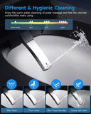 WANSID Black Smart Toilet with Bidet Built In, Auto Open/Close Lid, Heated Seat, Warm Wash & Dryer, Night Light