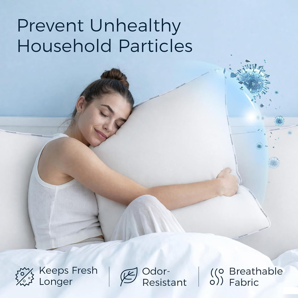 Hypoallergenic Throw Pillow Inserts, 18 x 18 - Set of 2