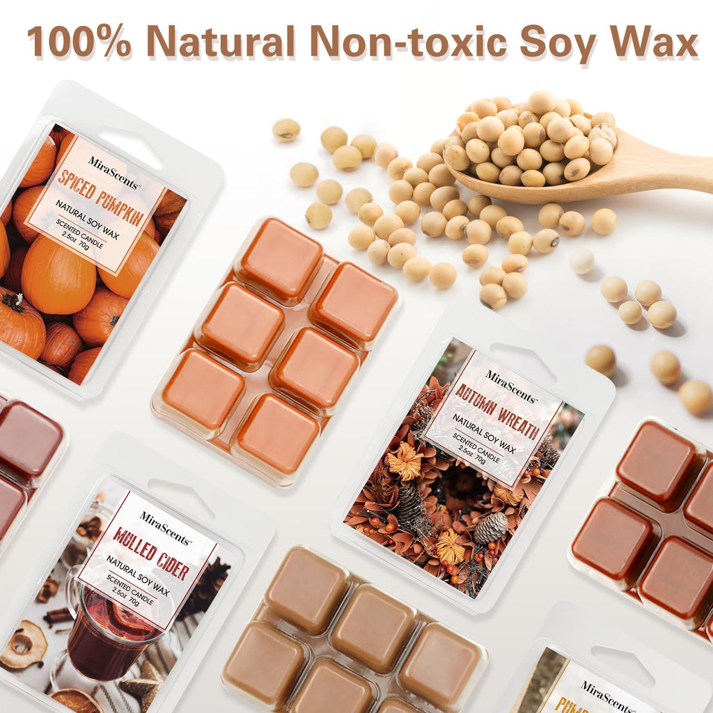 Fall Scented Wax Melts, Wax Cubes Strong Scent for Wax Warmer