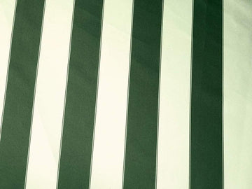 Waterproof Outdoor Canvas Bordered Stripes 60" Wide Fabric Sold by The Yard (Hunter Green Ivory, Bordered 2 3/8")