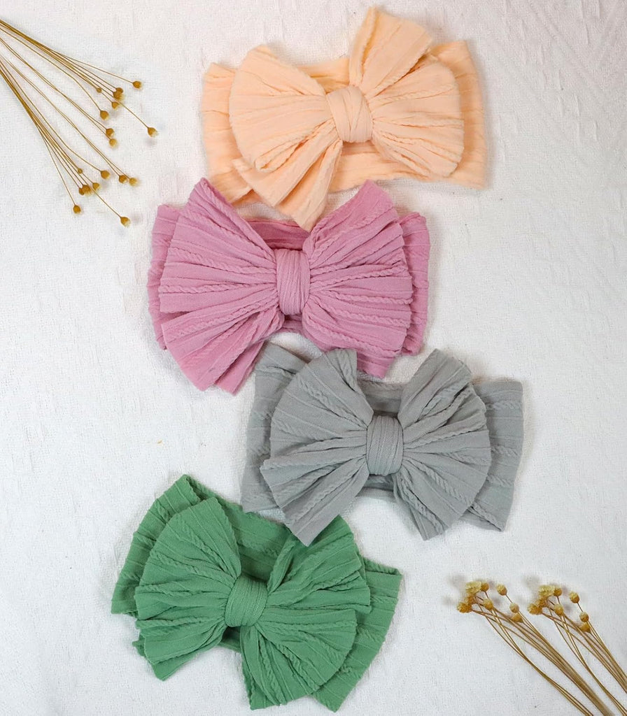 12 Pack Baby Headbands Super Soft Stretchy Nylon Baby Girl Headbands