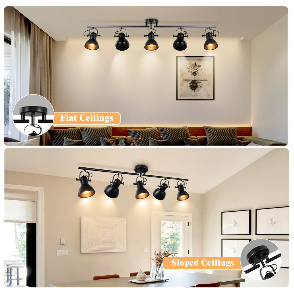 Track Lighting Fixtures Ceiling Black Track Lights 47.24"