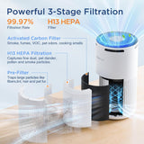 Air Purifiers for Home Large Room Up to 1500ft² with Aromatherapy, H13 HEPA Air Purifier Air Cleaner