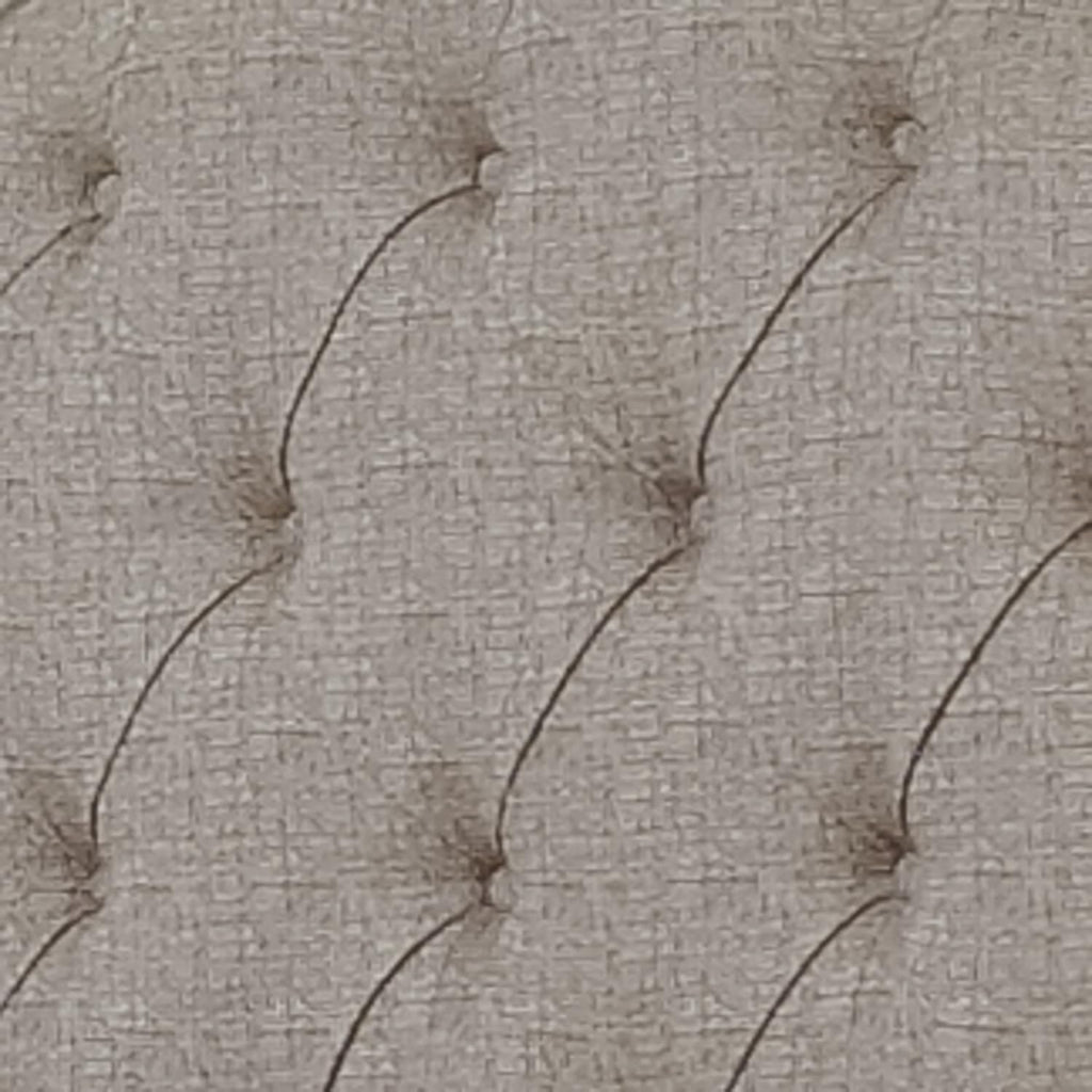Magnolia Manor Queen Upholstered Panel Headboard European Traditional Bedroom - Antique White & Weathered Bark Oak
