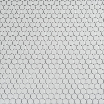 Hexagon Porcelain Tile White 10x12 Matte 8.36 sq ft/case 10-Pack | Wall & floor rated, frost resistant. Kitchen