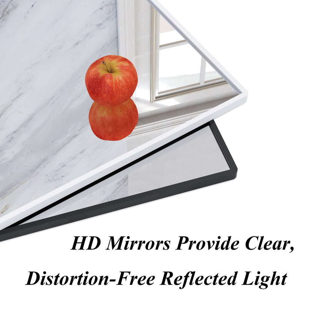 Bathroom Mirror with Shelf 31" x 24" Wall Mirror with Storage