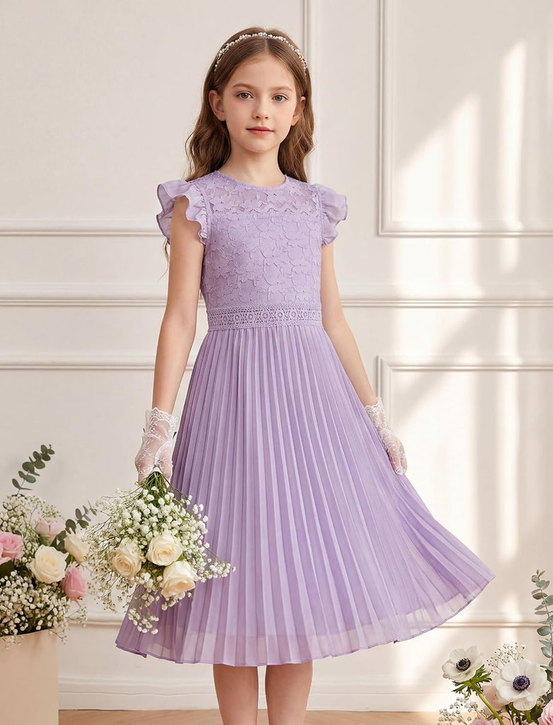 Flower Girl Dress Lace Bridesmaid Wedding Guest Formal Dresses