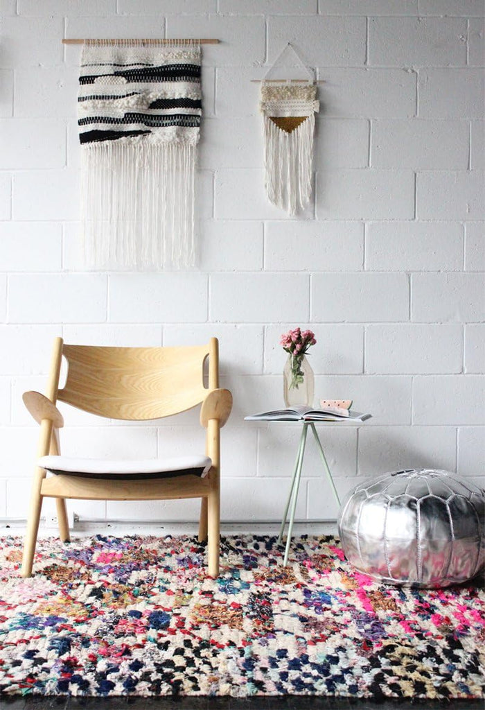 Silver Pouf - Faux Leather (Vegan)