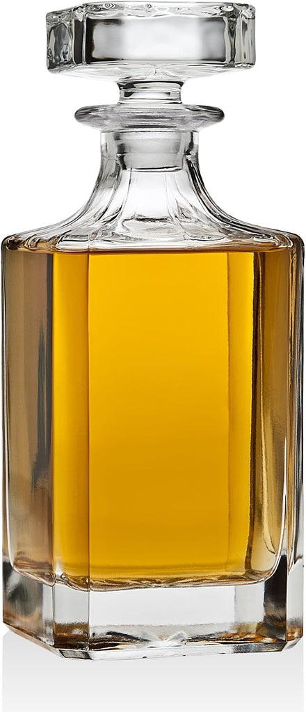 Whiskey Decanter set for Liquor Scotch Bourbon or Wine, Includes 2 Old Fashioned Whisky Glasses - Set of 3