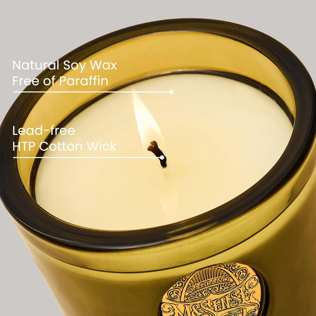 Natural Strong Soy Candle | Sandalwood Jasmine & Green | 9.2 oz, 50H Burn Time | Luxury Candle for Relaxation - Set of 92
