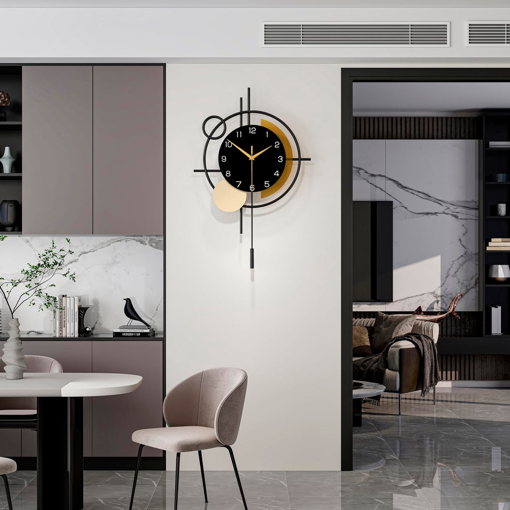 Wall Clock Decor Modern Clock Pendulum Silent