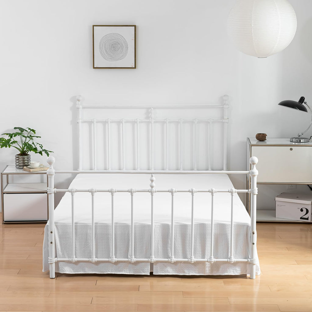 Bed Skirt - Pleated Waffle Weave Tailored 16 Inch Drop