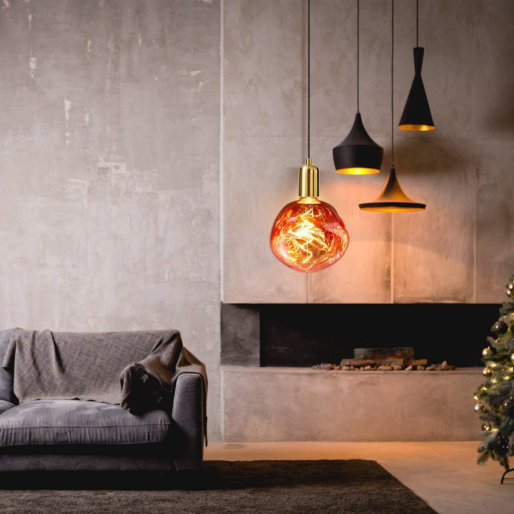 Oversized Giant LED Light Bulb, Dimmable,Rose Gold,6W, T150, E26