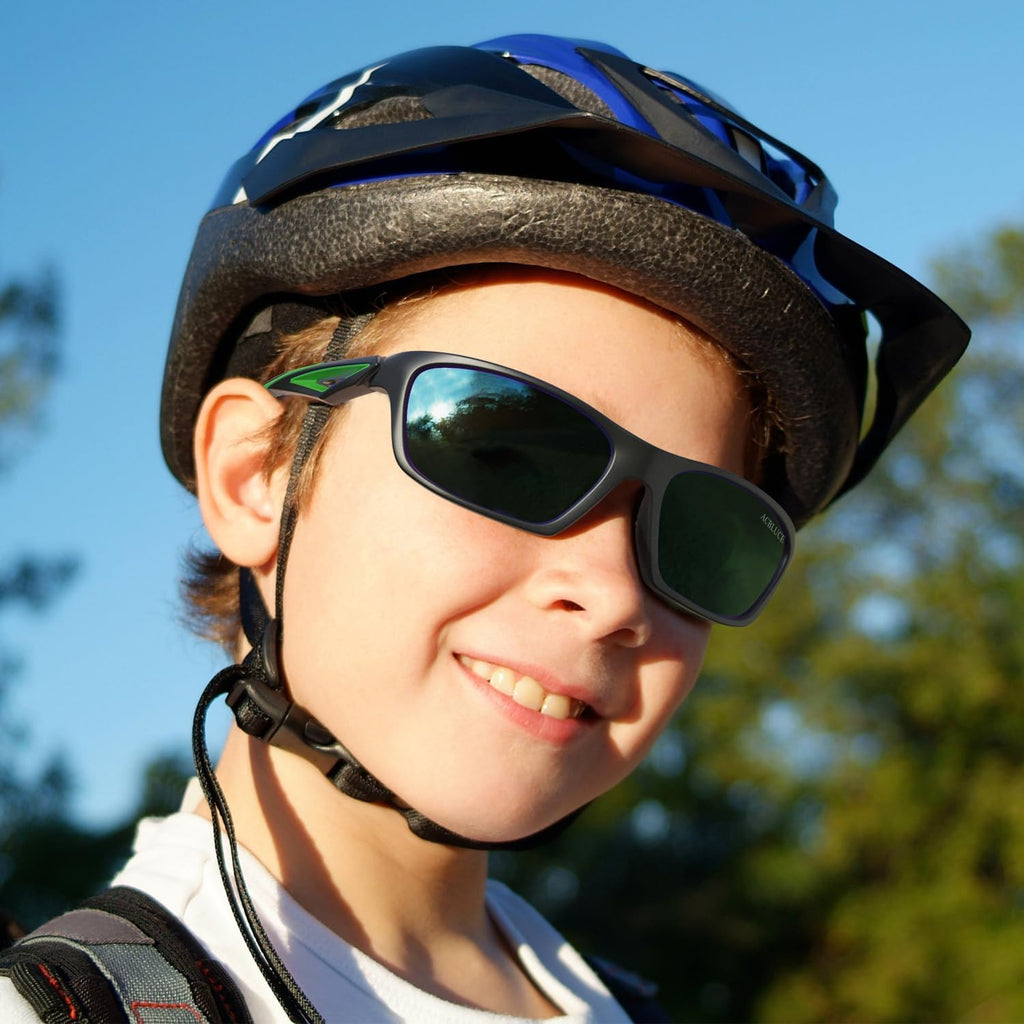 Kids Polarized Sunglasses TPEE Unbreakable Frame for Boys Girls
