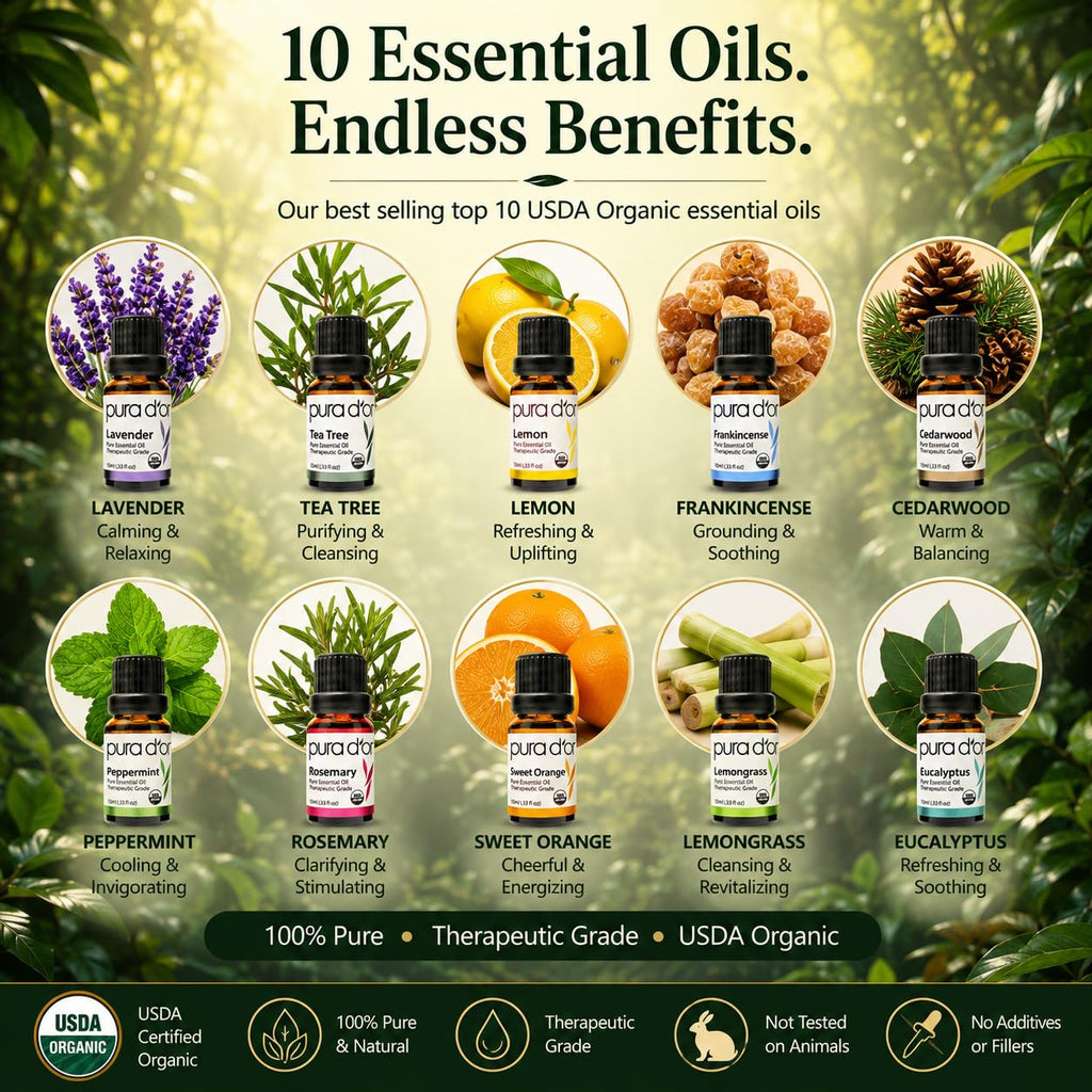 Organic Perfect10 Essential Oils Aromatherapy | Casa Home Living
