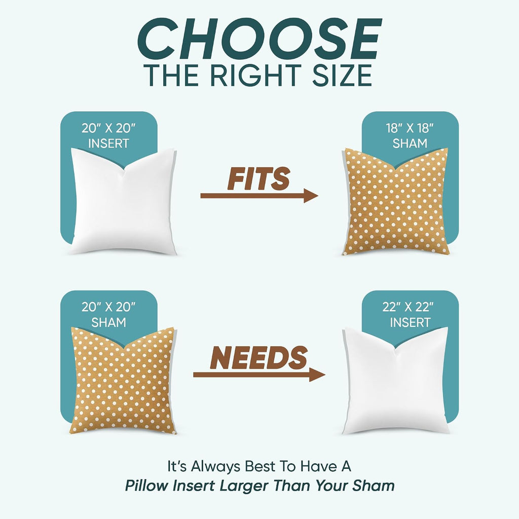 Synthetic Down Pillow Insert 20x20 in - Karate Chop Pillow