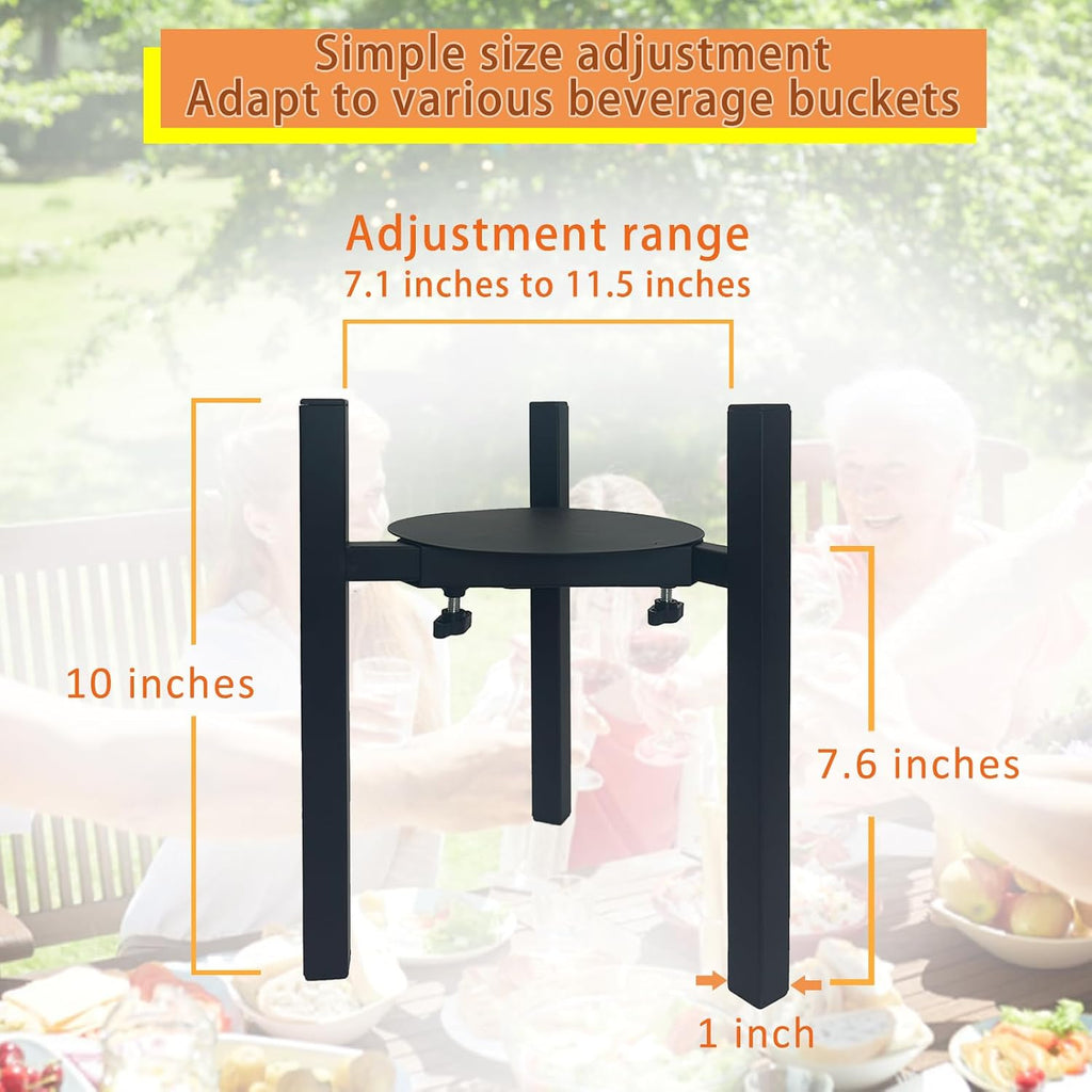 Drink Dispensers Stand For Party. Universal Beverage Dispensers Stand Adjustment Range 7.1 to 11.5 inches Wide