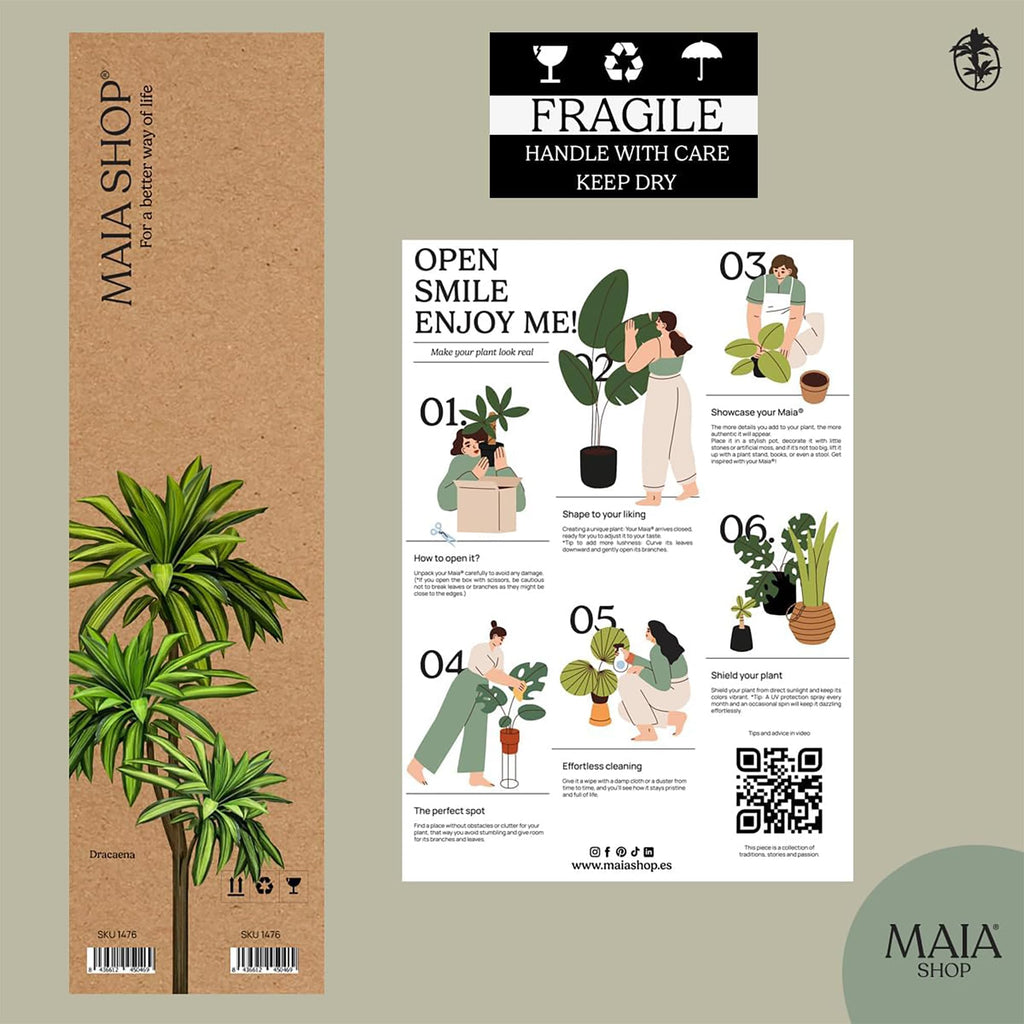 5ft Artificial Dracaena Tree - Faux Indoor Plant