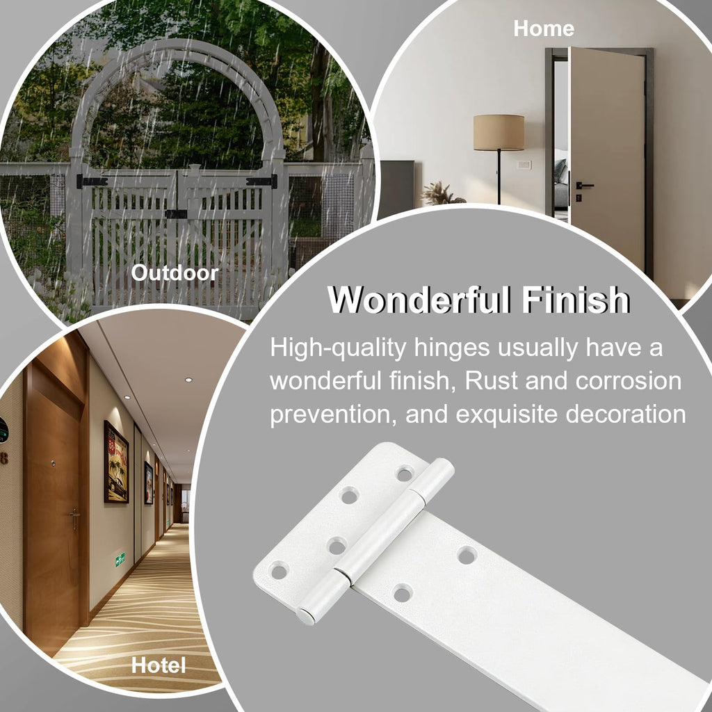 6 Pack 6" Door Hinges, 280 Lbs Capacity Heavy Duty Gate Hinges