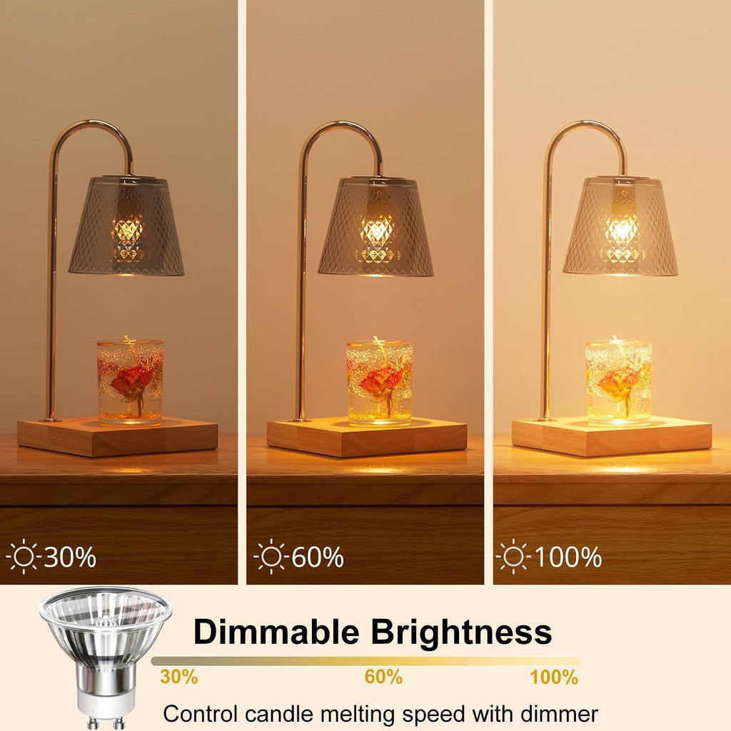 GU10 Bulb 50W, 3 Pack, Light Bulb for Candle Warmer lamp, Candle Warmer lamp Bulb, GU10+C, MR16 with Glass Cover