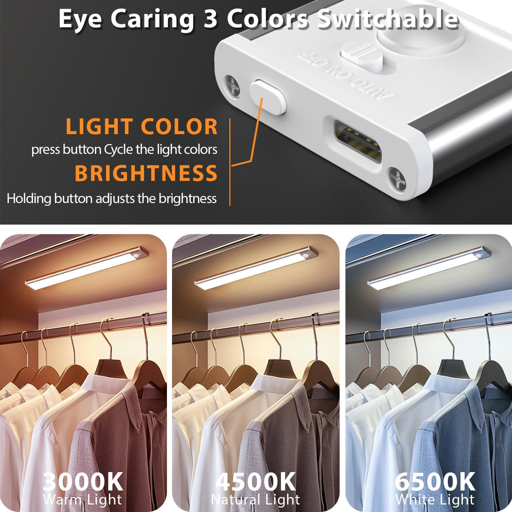12inch Under Cabinet Lighting,4 Pack Motion Sensor Light Indoor
