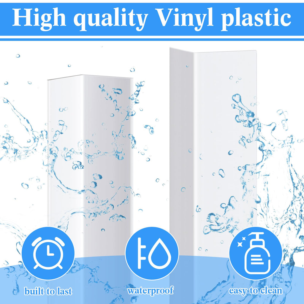 1 Pcs Wall Corner Guard Vinyl Molding,3/4 X 36 Inches,White