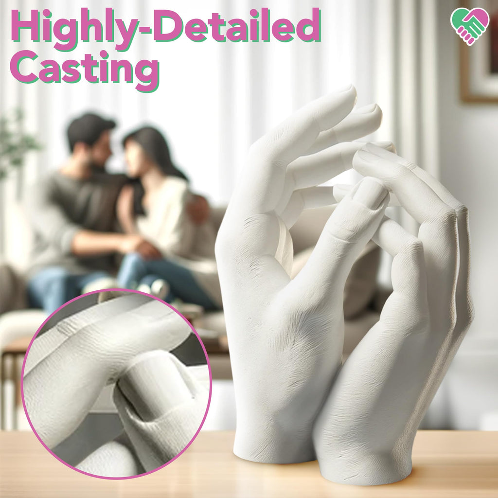 Hand Casting Kit Couples, Hand Mold Christmas Gift for Women Her