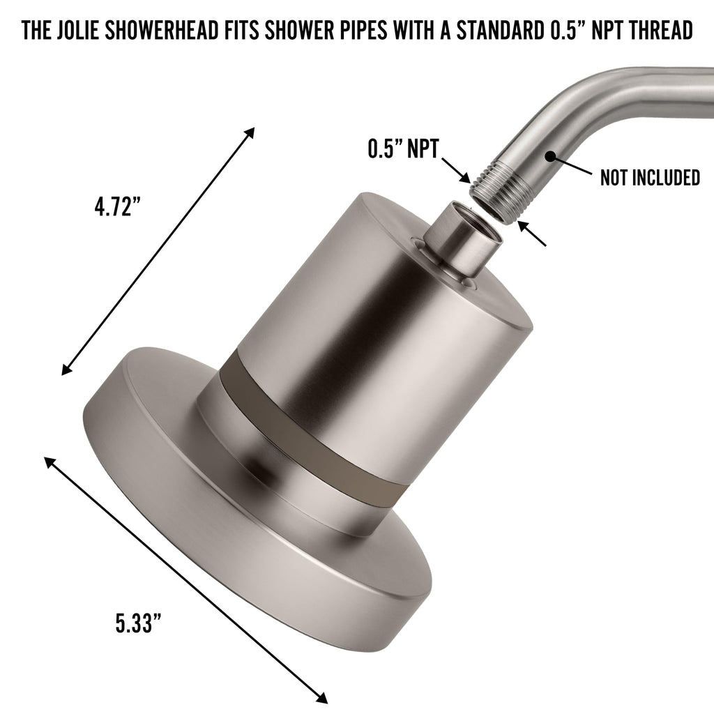 Filtered Showerhead, High Pressure Shower Filter, Modern Chrome