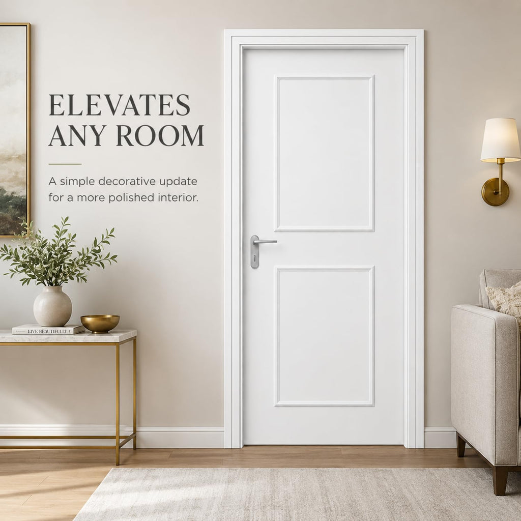 1 Set Peel and Stick Door Moulding, Modern, 16"x20"