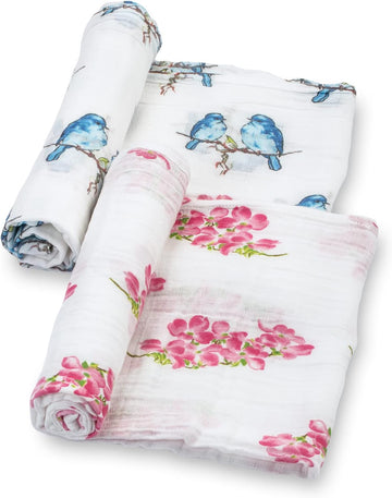Muslin Swaddle Blanket, 47 x 47, Newborn Receiving Blanket