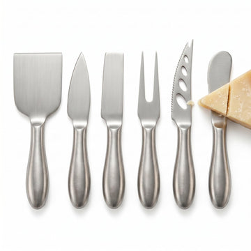 Cheese Knife Set, 6-Piece Stainless Steel Charcuterie Board Accessories