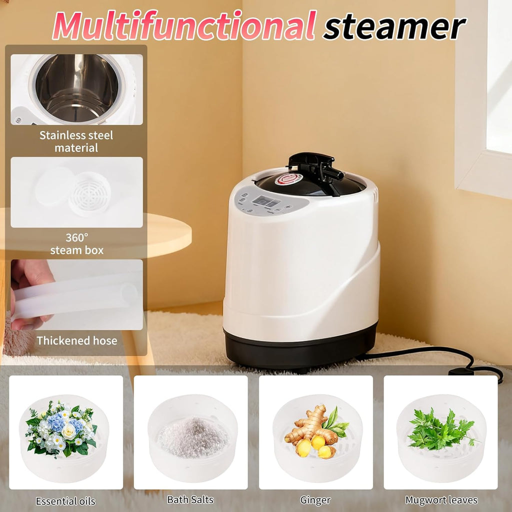Somavapor Portable Sauna Box Steam Room: Home Sauna Tent Kit for Personal Full Body Use Detox and Relaxation