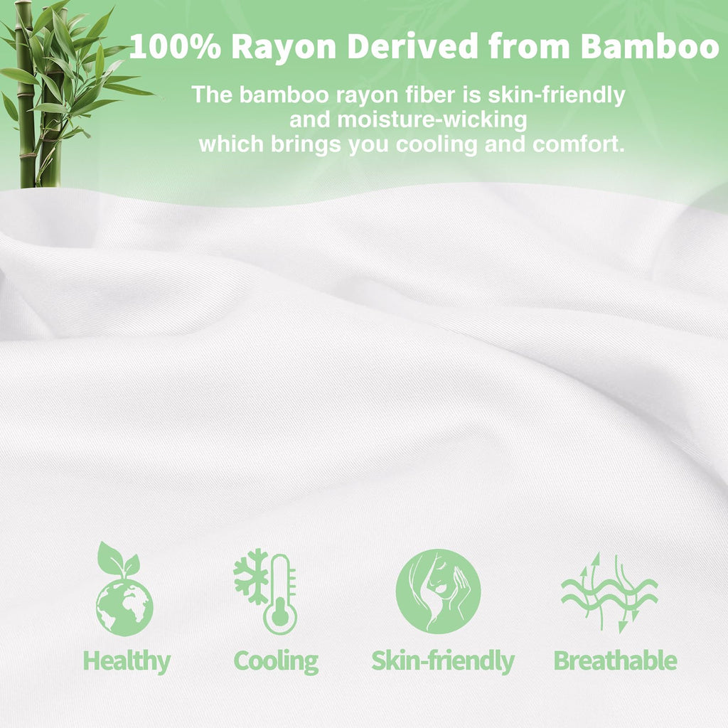 White 100% Rayon Derived from Bamboo Fabric, 1Yd x 56In