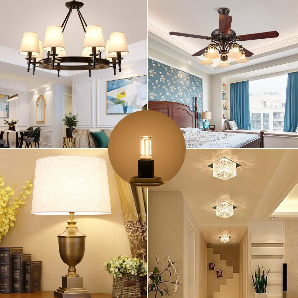 G9 LED Bulb 4W 40W Halogen Equivalent, 400LM, No-Flicker 3000K Warm White, Non-Dimmable, AC120V LED Light Bulb