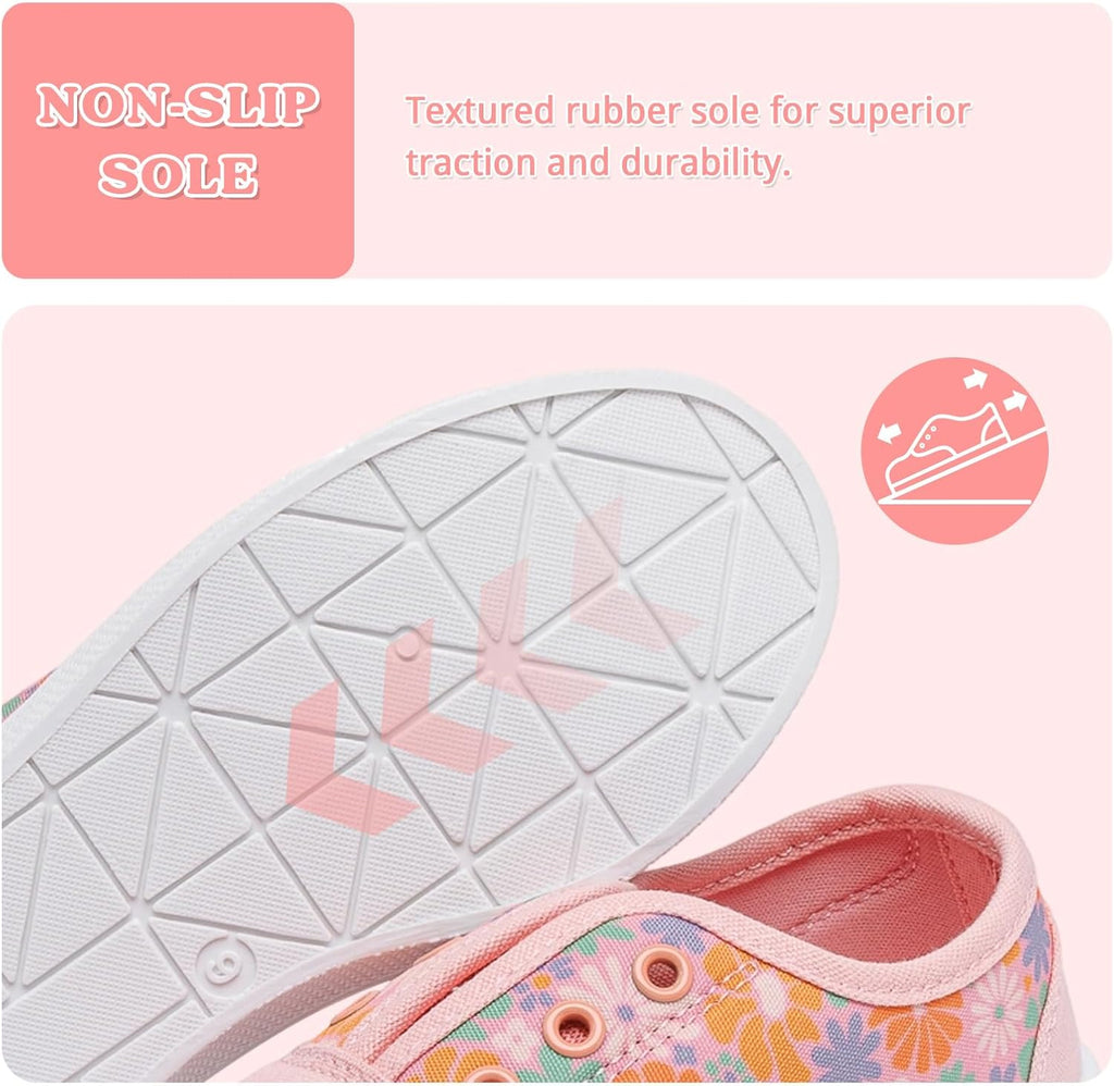 Toddler Slip on Shoes for Boys Girls Classic Walking Canvas School Sneaker Lightweight Little Kid Flat