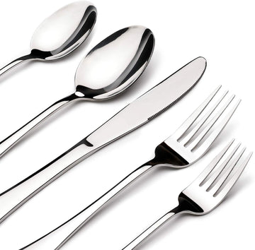 Silverware Set for 6, 30 Piece Stainless Steel Flatware Utensils Cutlery Set