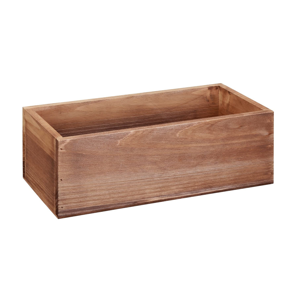 12" Wood Pallet Bin - Rustic Crate Boxes for Storage, Decorative Display, Arts & Crafts, Made of 100% Wood - Bulk 4