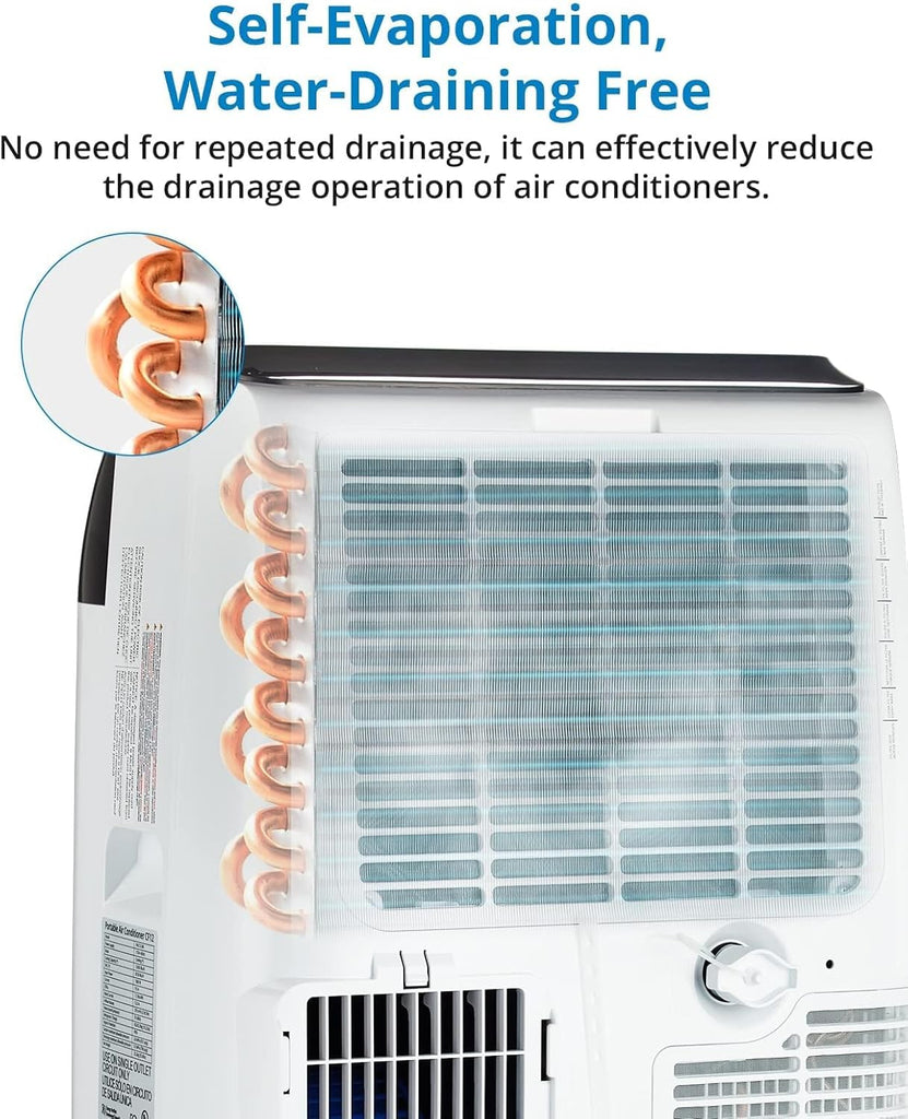 14000 BTU Portable Air Conditioners with Remote Control, 3-in-1 Free Standing Cooling AC Unit with Fan & Dehumidifier