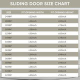 38in x 96in Glass Sliding Barn Door with 6.6ft Hardware kit, 3-Panel Black Aluminum Frame and Clear 